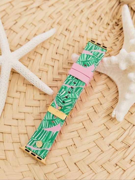 Lilly Pulitzer Accessories - Lilly Pulitzer Silicone Apple Smart Watch Band Apple 1-6 SE Let's Go Bananas